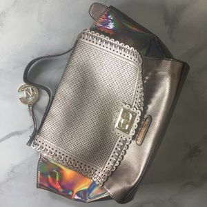 Nicole Lee Gunmetal Gray Handbag